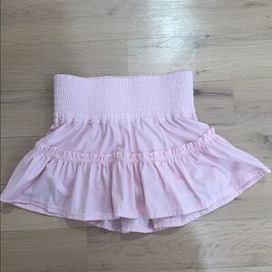 Pink Ruffled Mini Skirt